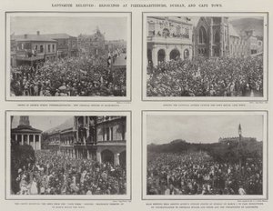 Ladysmith Liberata, Festeggiamenti a Pietermaritzburg, Durban e Città del Capo
