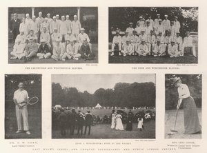 I tornei di tennis e croquet della scorsa settimana e il cricket delle scuole pubbliche da English Photographer