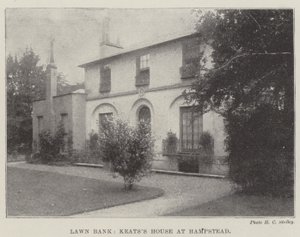 Lawn Bank, casa di Keats a Hampstead da English Photographer