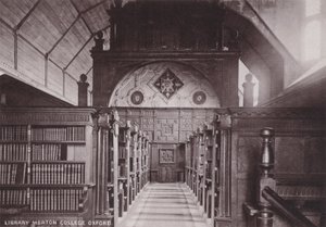 Biblioteca del Merton College, Oxford da English Photographer