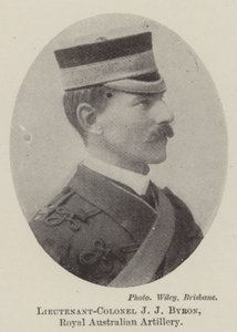 Tenente colonnello J J Byron, artiglieria reale australiana da English Photographer