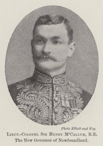 Tenente colonnello Sir Henry MCallum, RE, nuovo governatore di Terranova da English Photographer
