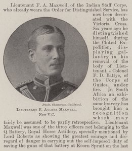 Tenente F Aylmer Maxwell, nuovo VC da English Photographer