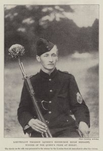 Tenente Thomson (Queens Edinburgh Rifle Brigade), vincitore del Queens Prize a Bisley da English Photographer