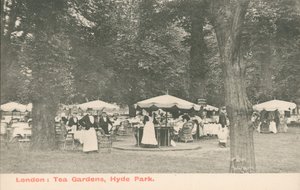 Giardini del tè, Hyde Park, Londra da English Photographer