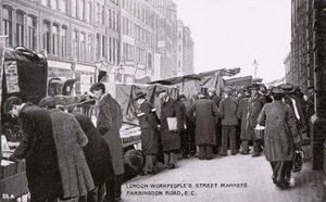 Mercati di strada dei lavoratori di Londra da English Photographer