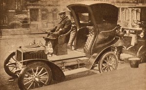 Il primo taxi a motore di Londra