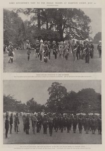 La visita di Lord Kitchener alle truppe indiane a Hampton Court, 22 luglio