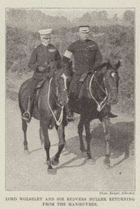 Lord Wolseley e Sir Redvers Buller di ritorno dalle manovre da English Photographer