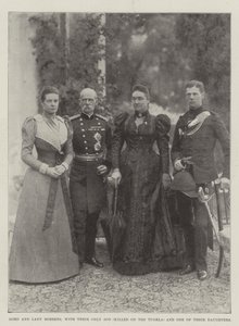 Lord e Lady Roberts, con il loro unico figlio (ucciso sul Tugela) e una delle loro figlie da English Photographer