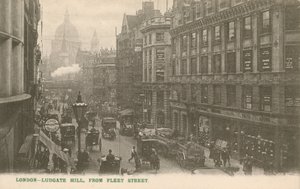 Ludgate Hill da Fleet Street, Londra da English Photographer