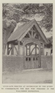 Lych-Gate eretto a Dovercourt dalla Regina per commemorare gli uomini che perirono nella spedizione di Walcheren
