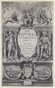 M A de Dominis, De republica ecclesiastica, G Norton e J Bill 1617 da English Photographer