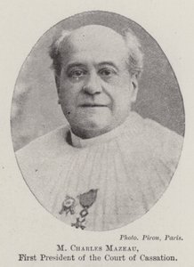 M Charles Mazeau, primo presidente della Corte di Cassazione da English Photographer