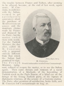 M Constans, ambasciatore francese richiamato da Costantinopoli