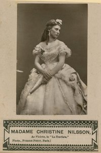 Madame Christine Nilsson come Violetta in La Traviata
