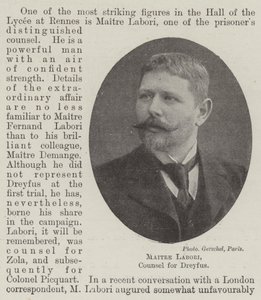 Maitre Labori, Avvocato di Dreyfus da English Photographer