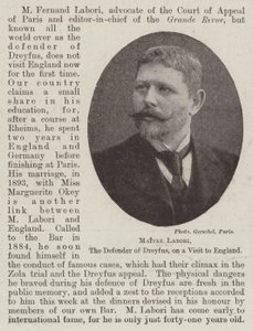Maitre Labori, il difensore di Dreyfus, in visita in Inghilterra da English Photographer