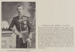 Maggior Generale Sir Henry Colvile da English Photographer