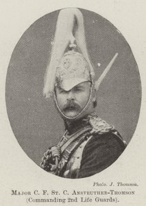 Maggiore C F St C Anstruther-Thomson, comandante delle 2° Guardie a Cavallo da English Photographer