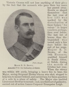 Maggiore E D Brown, insignito della VC per il coraggio a Geluk da English Photographer