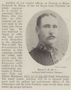 Maggiore F H Munn, 1° Royal Irish Fusiliers (prigioniero)
