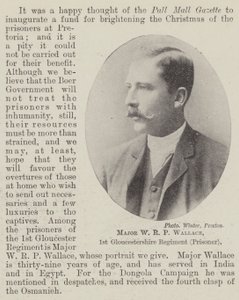 Maggiore W R P Wallace, 1° reggimento Gloucestershire (prigioniero)