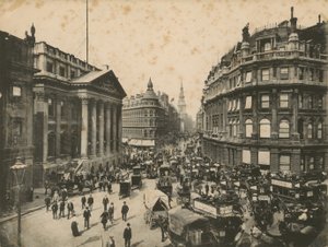 Mansion House, Queen Victoria Street e Cheapside, Londra da English Photographer