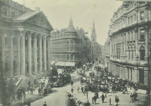 Mappin e Webb, Cheapside, da Mansion House guardando a ovest, Città di Londra, 1890