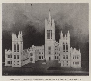 Marischal College, Aberdeen, con le sue Estensioni Progettate da English Photographer
