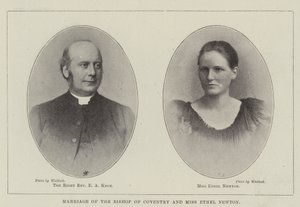 Matrimonio del vescovo di Coventry e Miss Ethel Newton da English Photographer