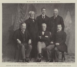 Membri della Commissione Reale sugli Atti Terrieri Irlandesi attualmente in seduta presso le Quattro Corti, Dublino da English Photographer