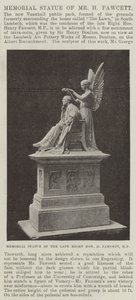 Statua commemorativa di Mr H Fawcett da English Photographer
