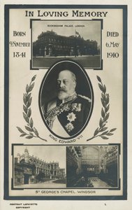 Cartolina commemorativa per Re Edoardo VII da English Photographer