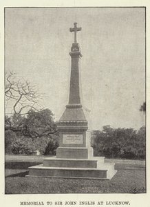Memoriale a Sir John Inglis a Lucknow da English Photographer