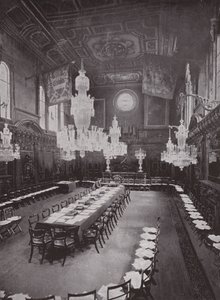 Mercers Hall, preparato per una riunione di Livery