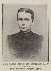 Miss Bayer, la Prima Donna Medico Austriaca da English Photographer