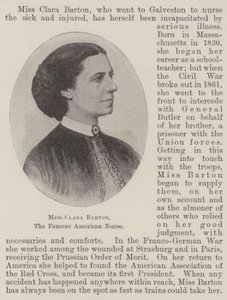 Miss Clara Barton, la famosa infermiera americana