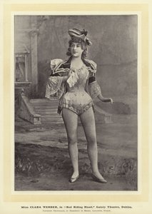 Miss Clara Webber, in Cappuccetto Rosso, Gaiety Theatre, Dublino