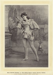 Miss Edith Wynne, in Cappuccetto Rosso, Gaiety Theatre, Dublino
