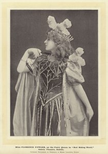 Miss Florence Fowler, come la Regina delle Fate in Cappuccetto Rosso, Gaiety Theatre, Dublino da English Photographer