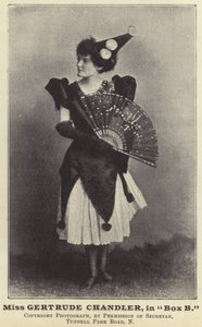 Miss Gertrude Chandler, in Box B da English Photographer