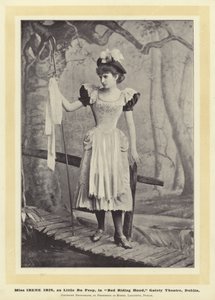 Miss Irene Iris, come Little Bo Peep, in Cappuccetto Rosso, Gaiety Theatre, Dublino da English Photographer