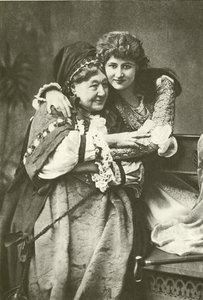 Miss Mary Anderson e Mrs Stirling come Giulietta e Nutrice (incisione) da English Photographer