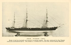 Modello della HMS Warrior