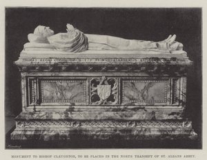 Monumento al vescovo Claughton, da collocare nel transetto nord dell