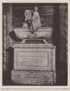 Monumento a Niccolò Machiavelli nella Chiesa di Santa Croce, Firenze da English Photographer
