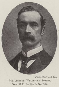 Signor Arthur Wellesley Soames, nuovo deputato per il sud del Norfolk da English Photographer