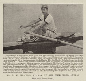 Il signor B H Howell, vincitore degli Wingfield Sculls da English Photographer