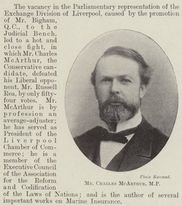 Signor Charles McArthur, MP da English Photographer